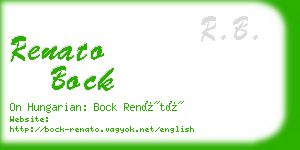 renato bock business card